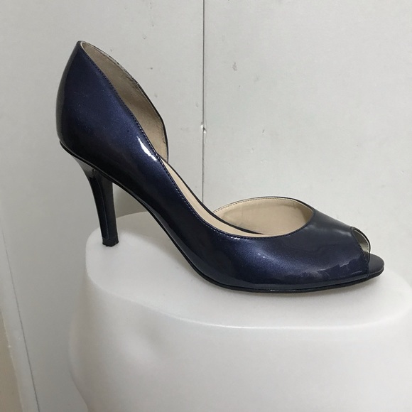 Kelly & Katie Blue Patent Open Toe Shoes Size 8 - Picture 4 of 8